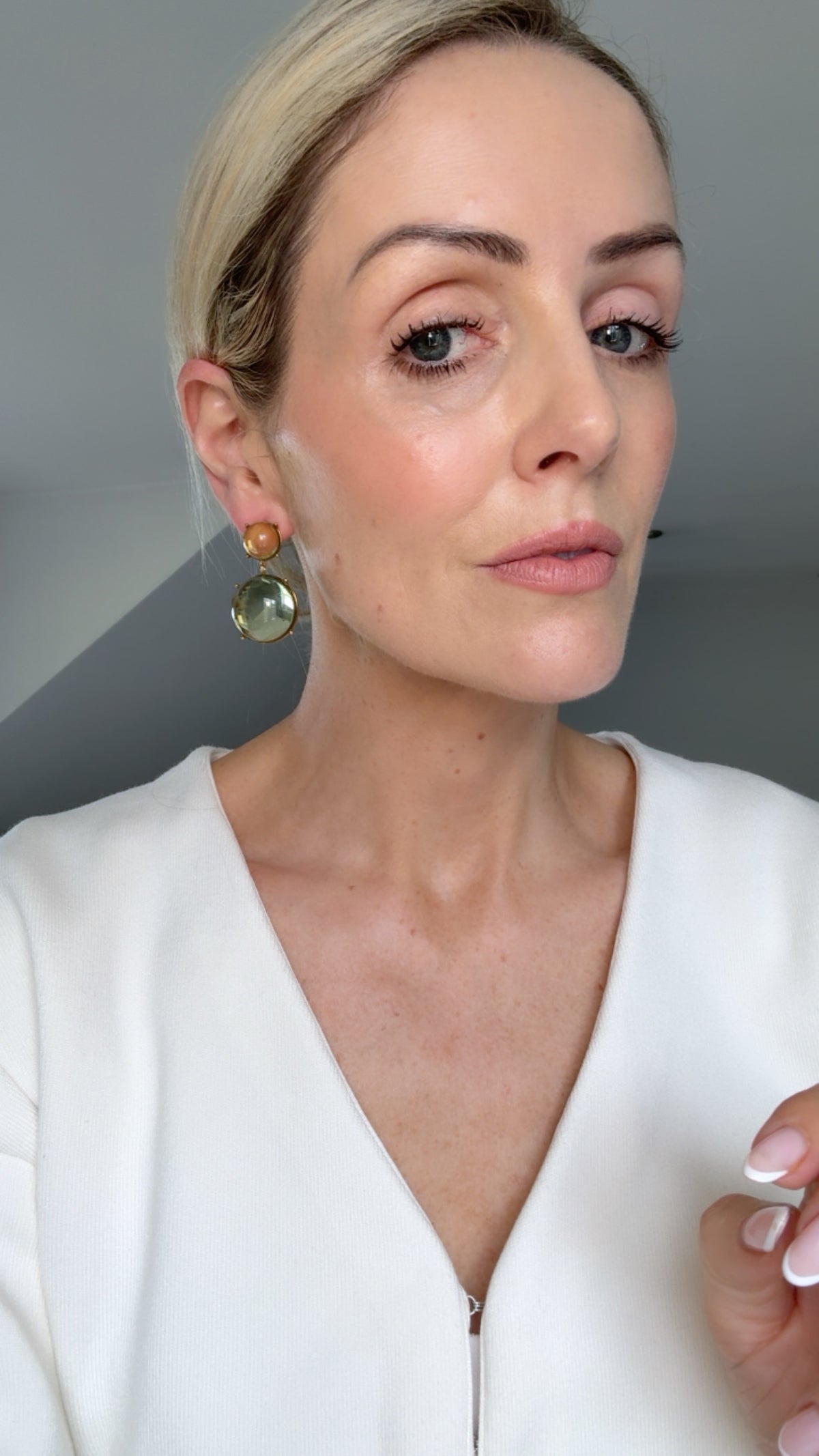 Ellie - Green Gold Statement Earring