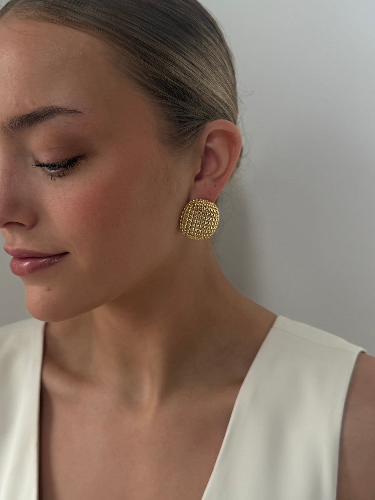 Kit - Gold Statement Earring
