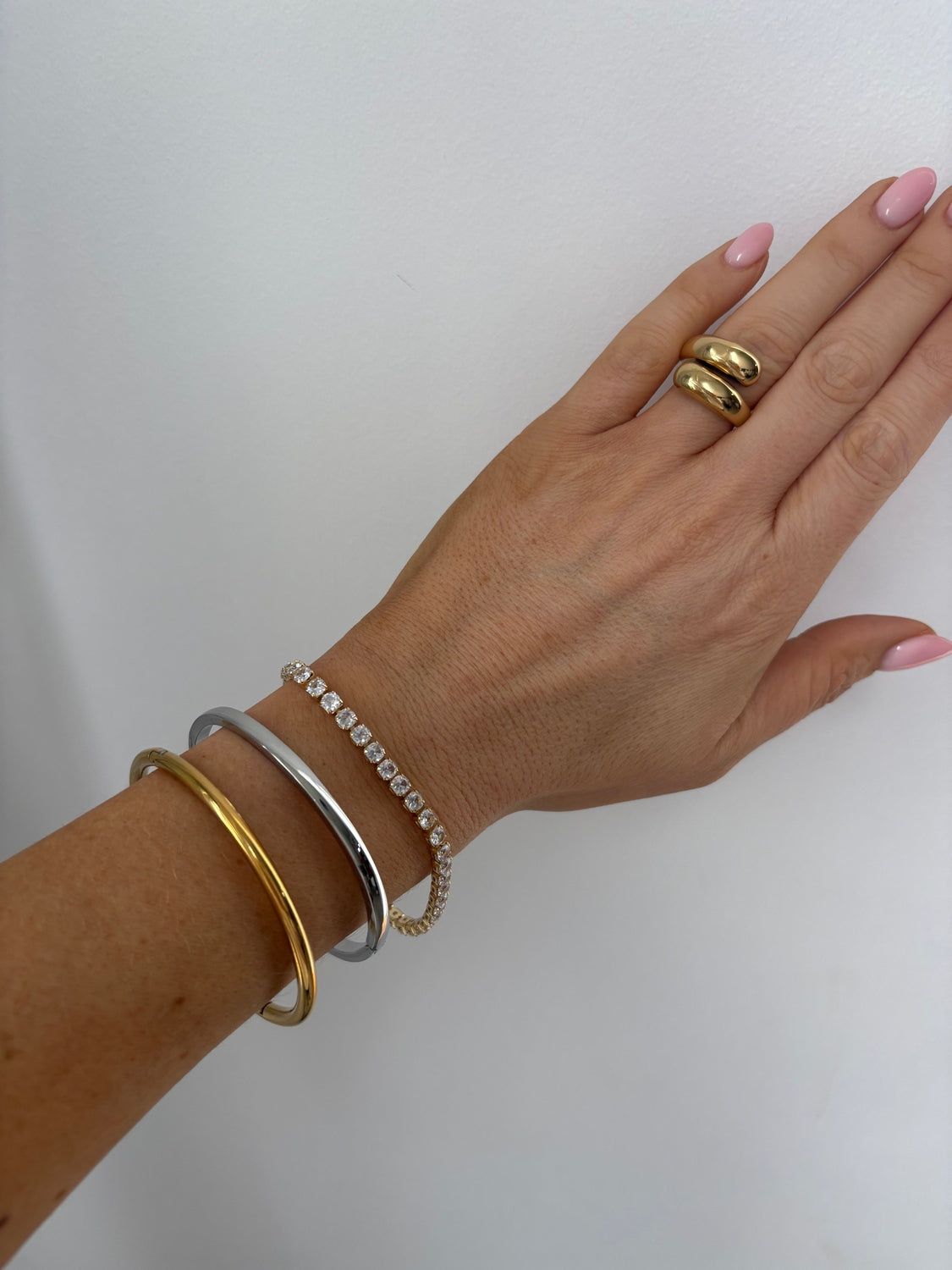 Essentials Bundle 10 - Gold Silver Bangle Bracelet Ring