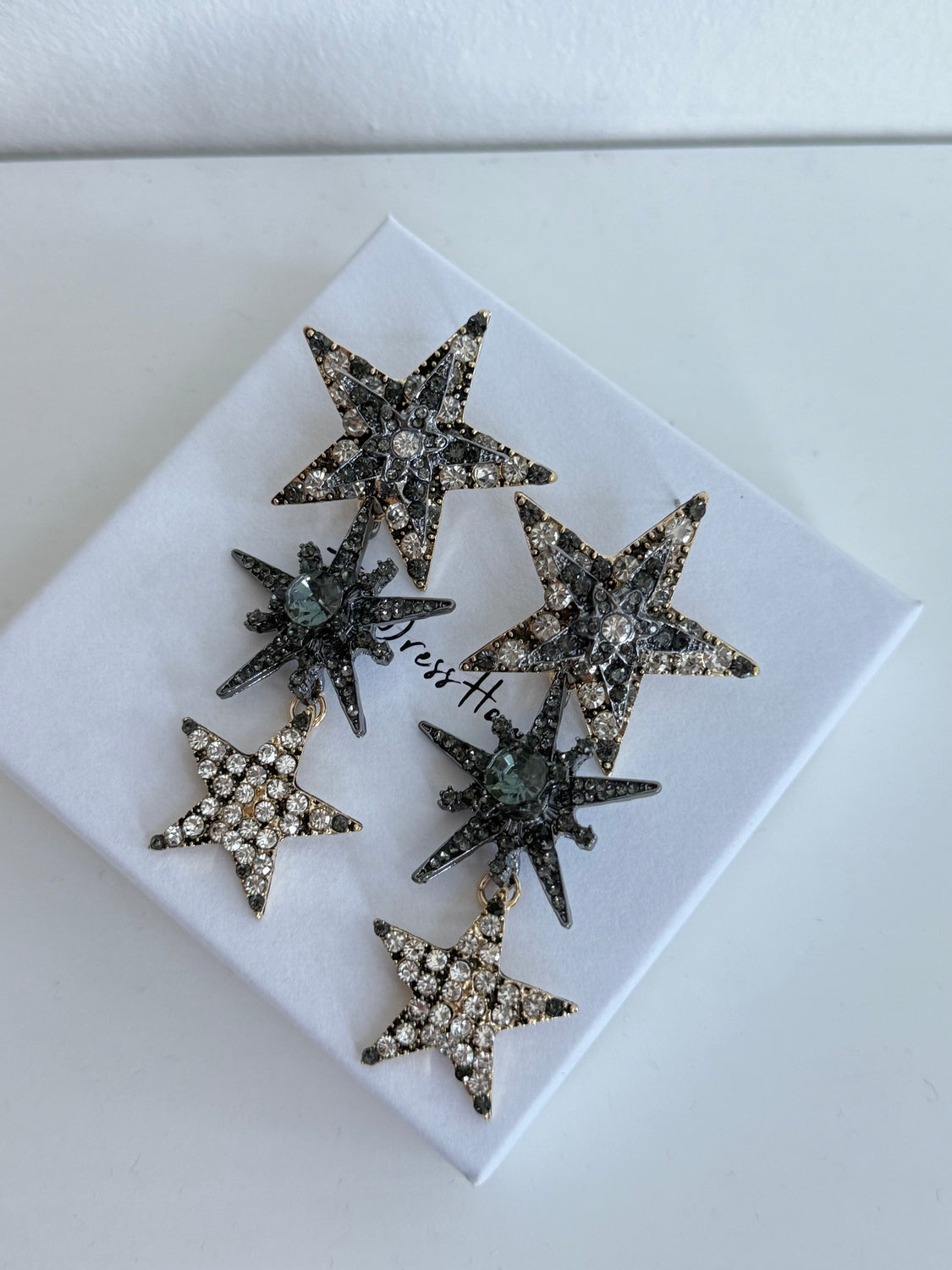 Starla - Gold Silver Star Earring