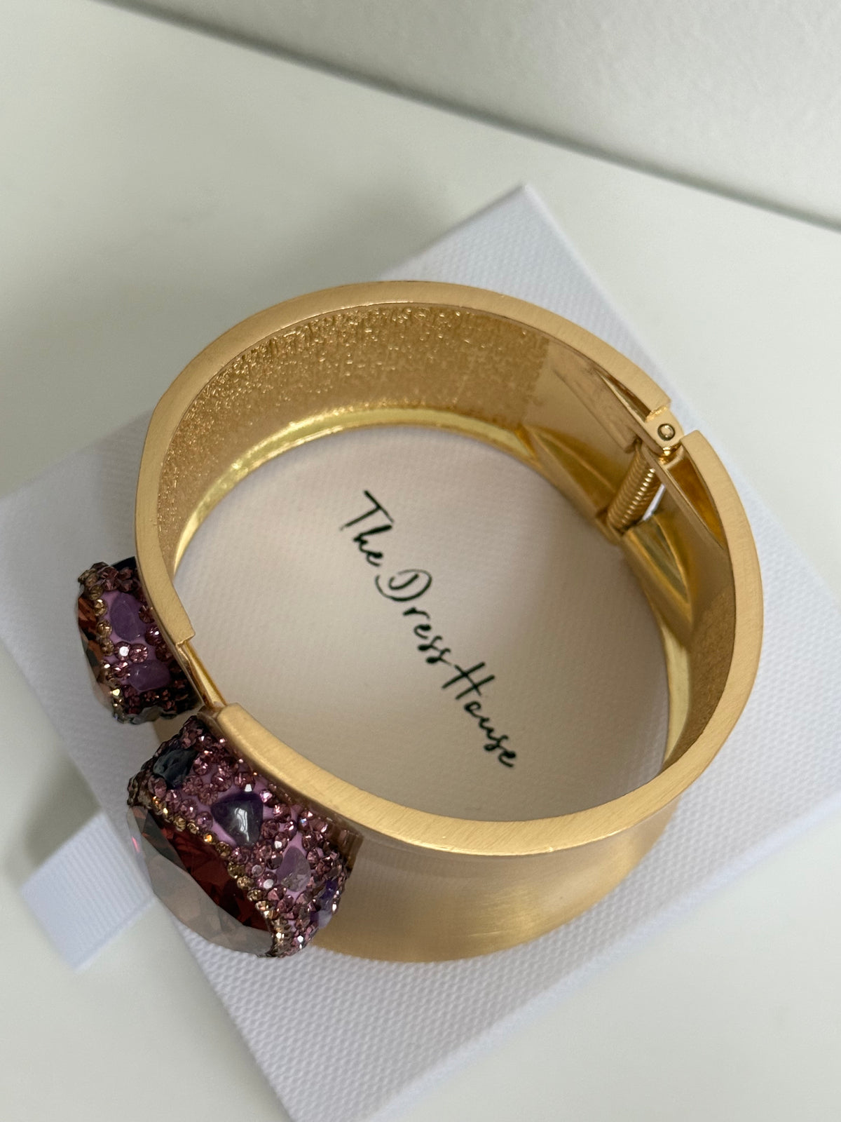 Sarah - Gold Purple Bangle
