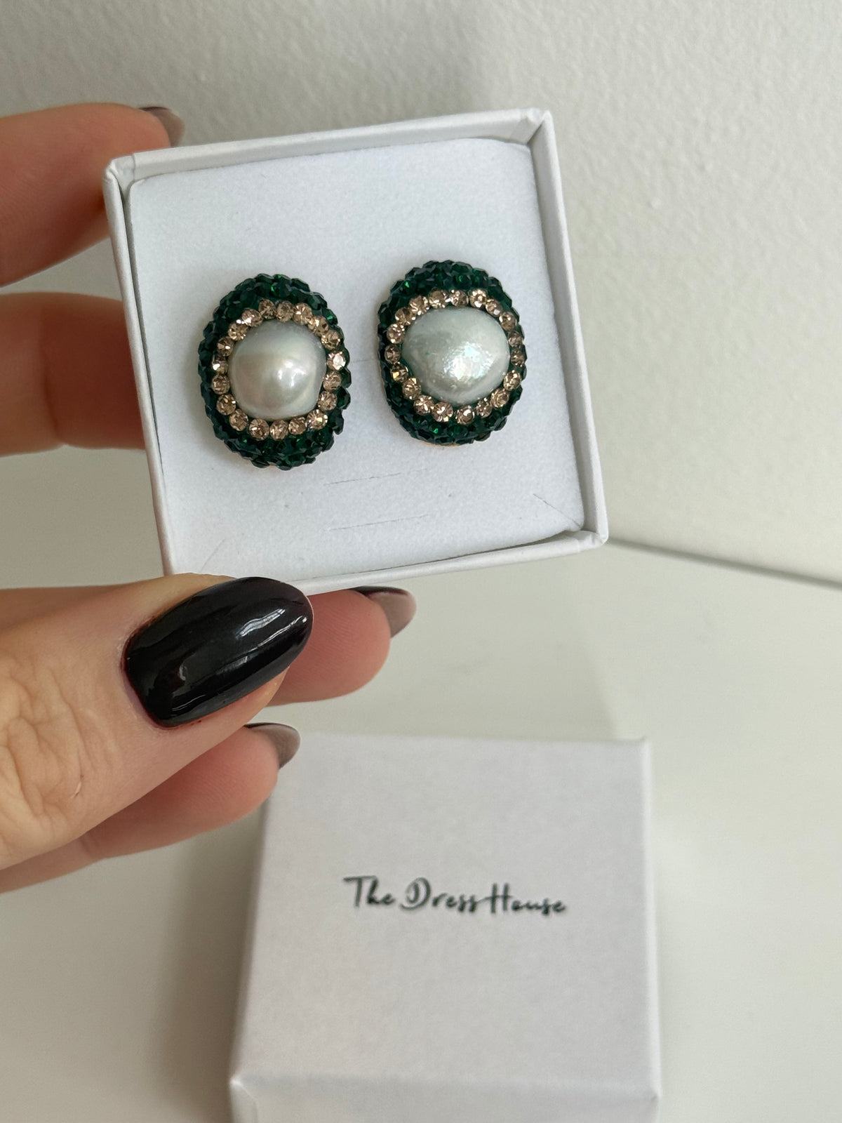 Valeria - Green Pearl Earring