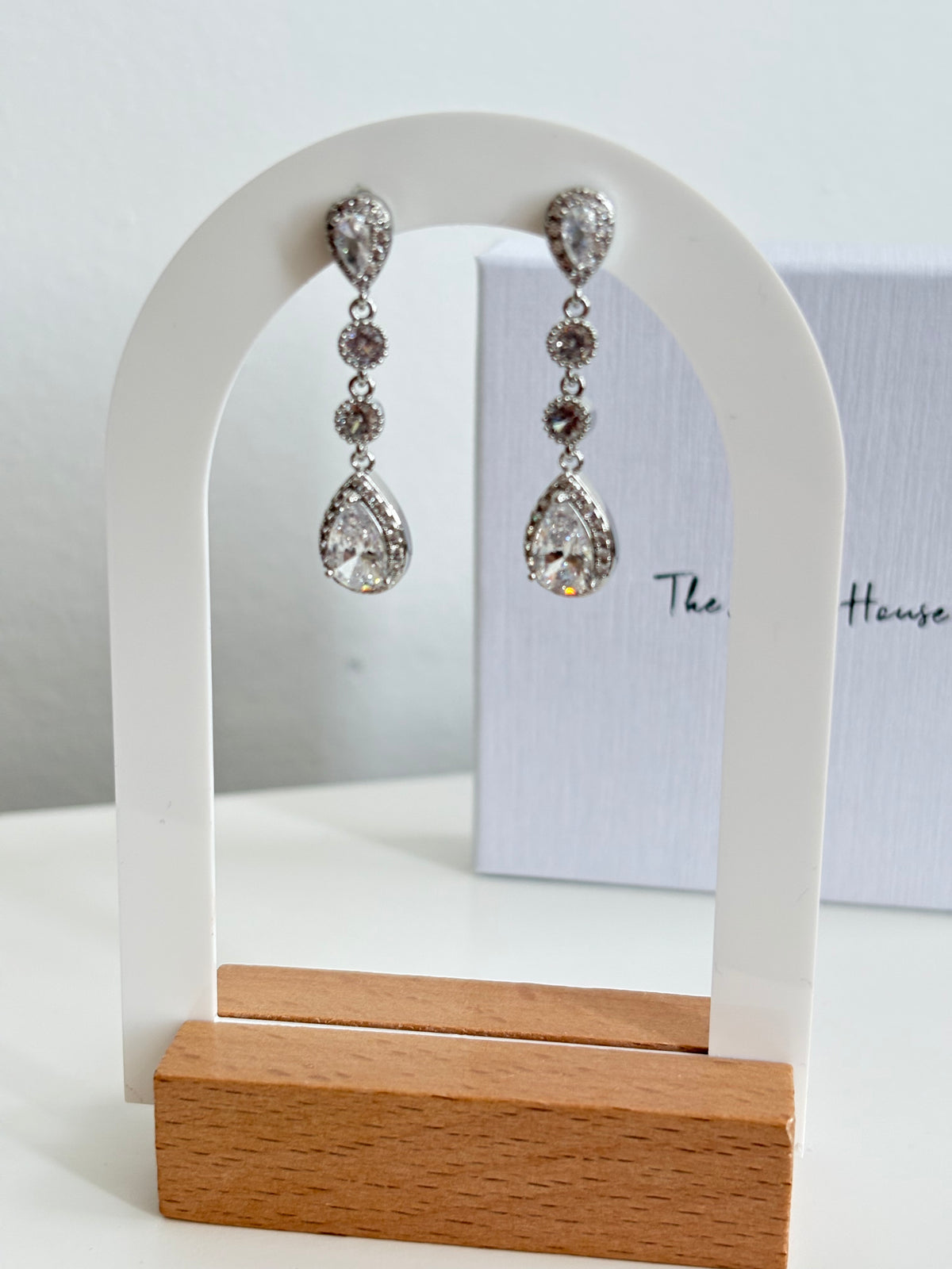 Valerie - Silver Diamanté Earring