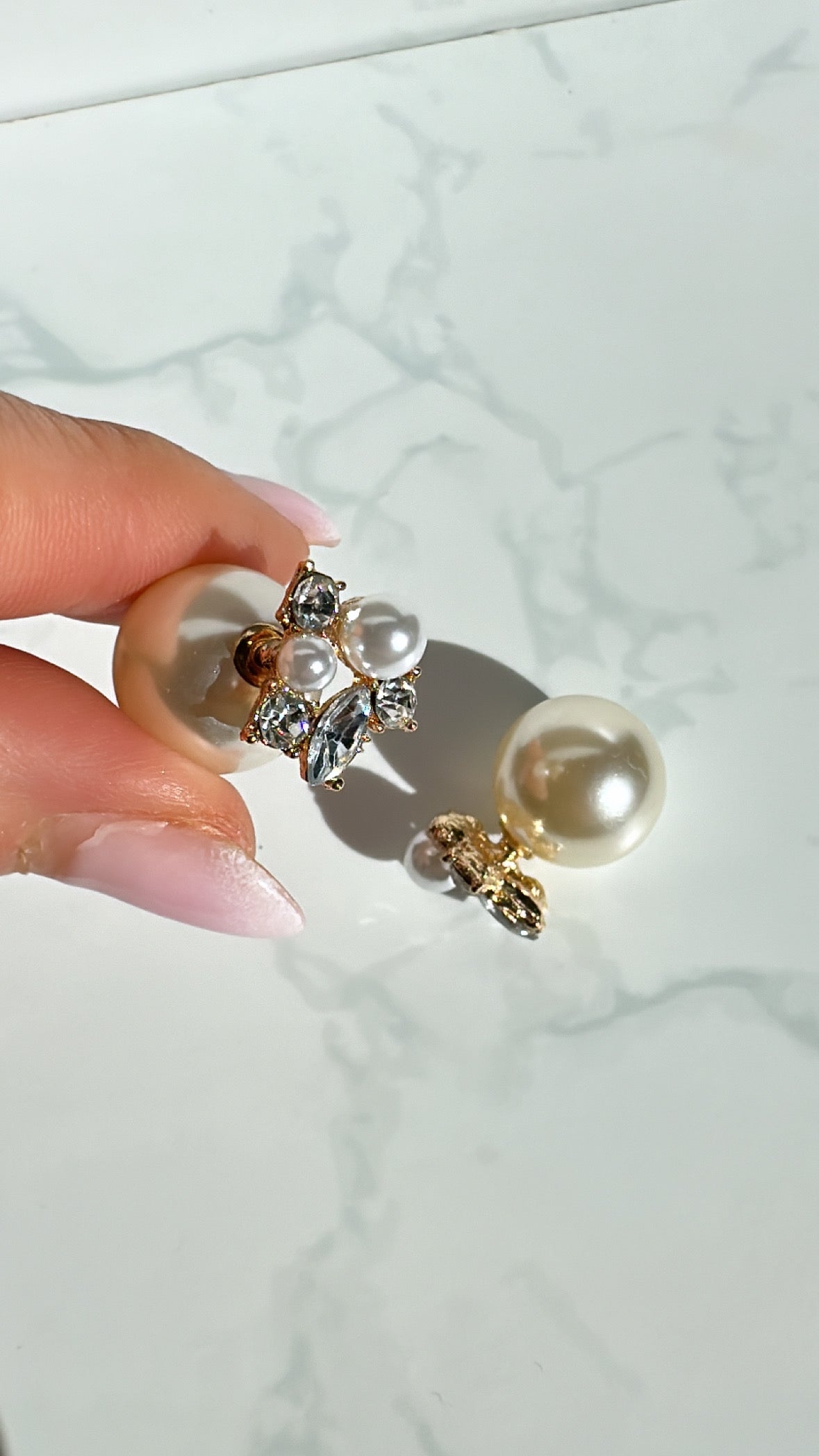 Gracey - Pearl Gold Earring