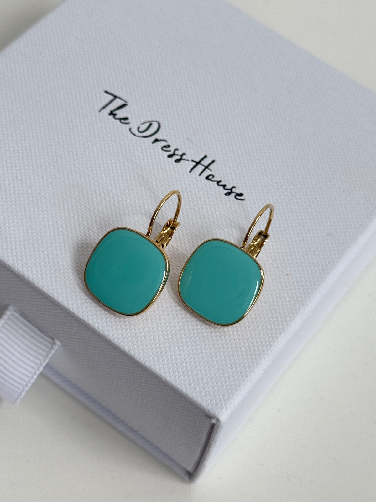 Kylie - Gold Turquoise Blue Earring