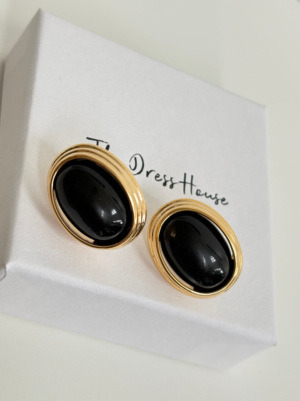 Etta - Black Gold Earring