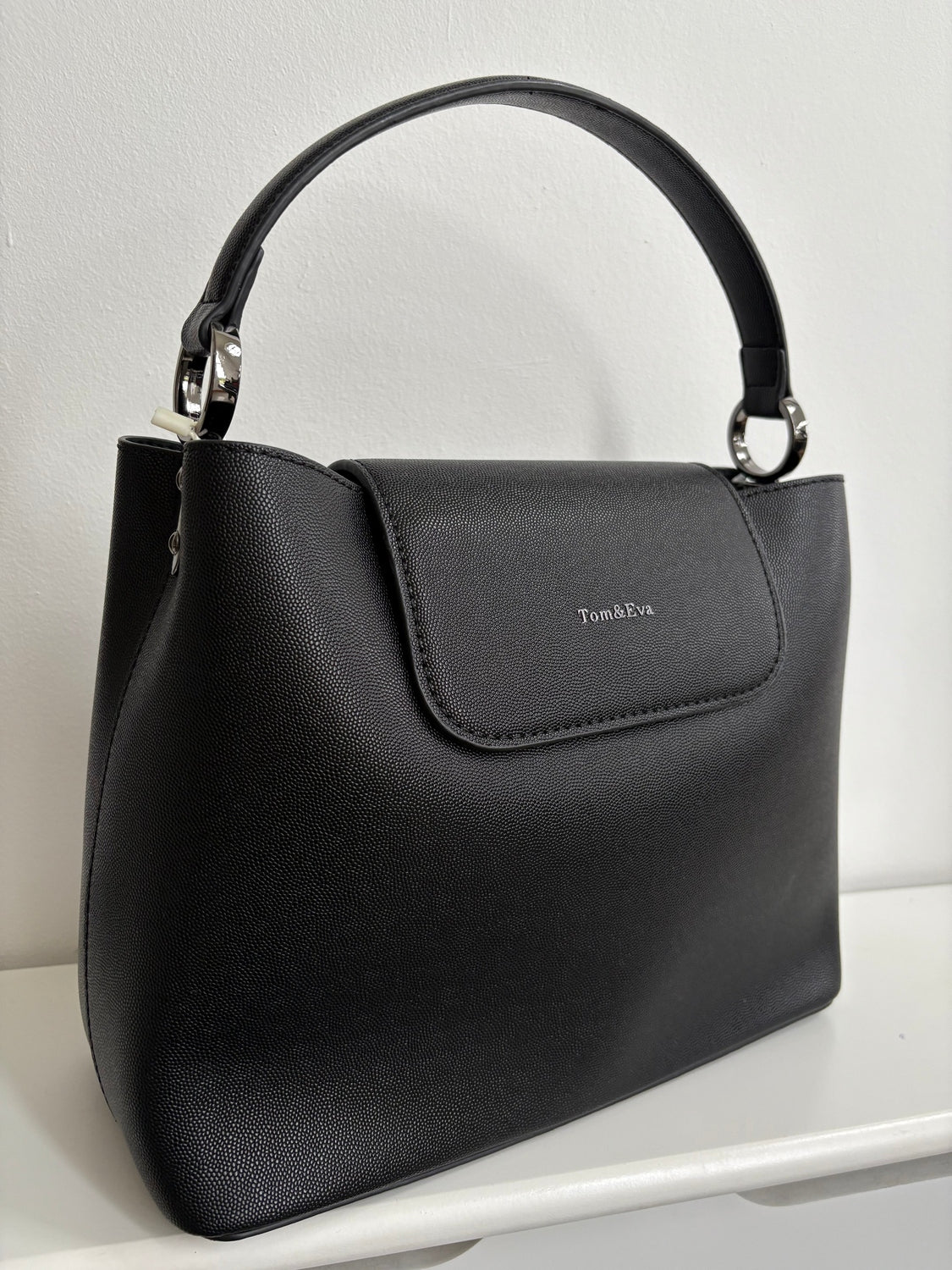 TOM & EVA-  Monica Black Handbag