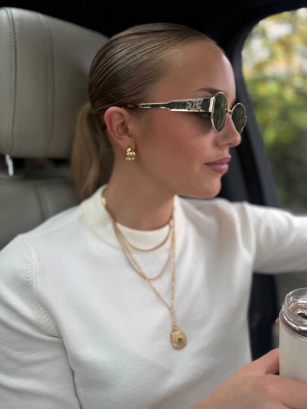 Carmela - Gold Hoop Earring