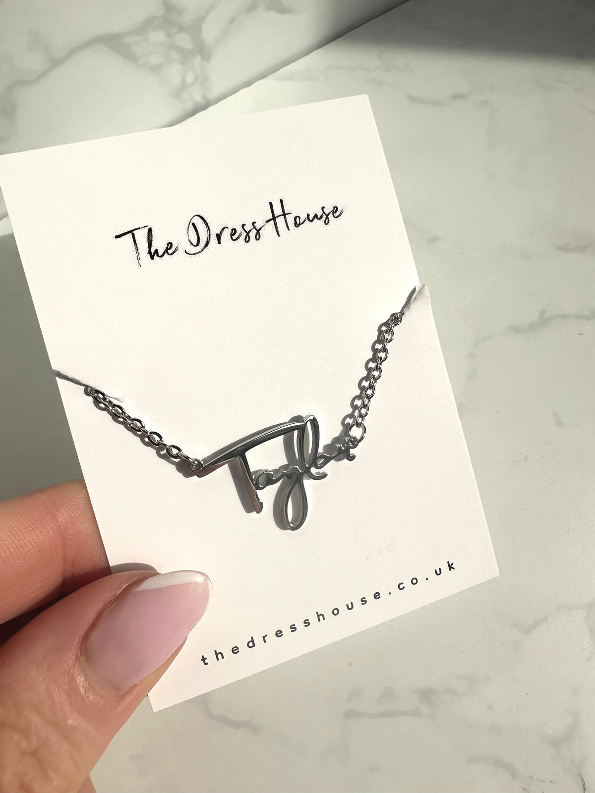 ‘Taylor’ silver necklace 
