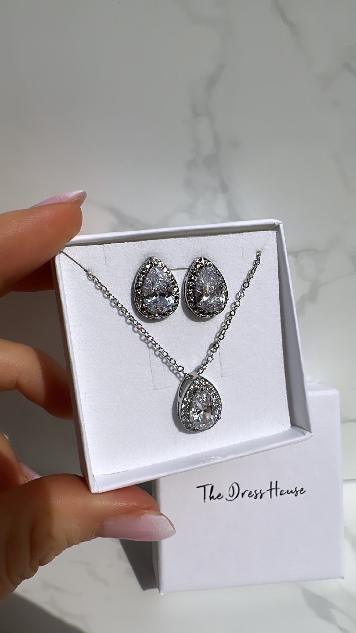 Jenna silver set ✨gift boxed