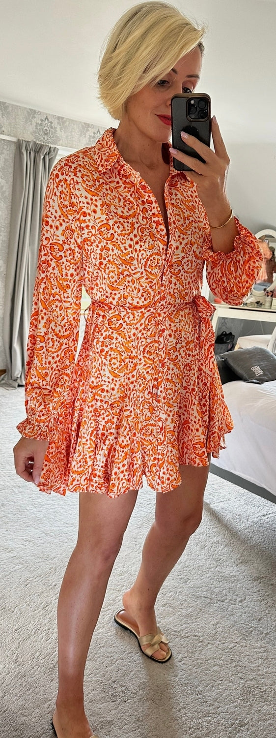 Isabelle orange dress 