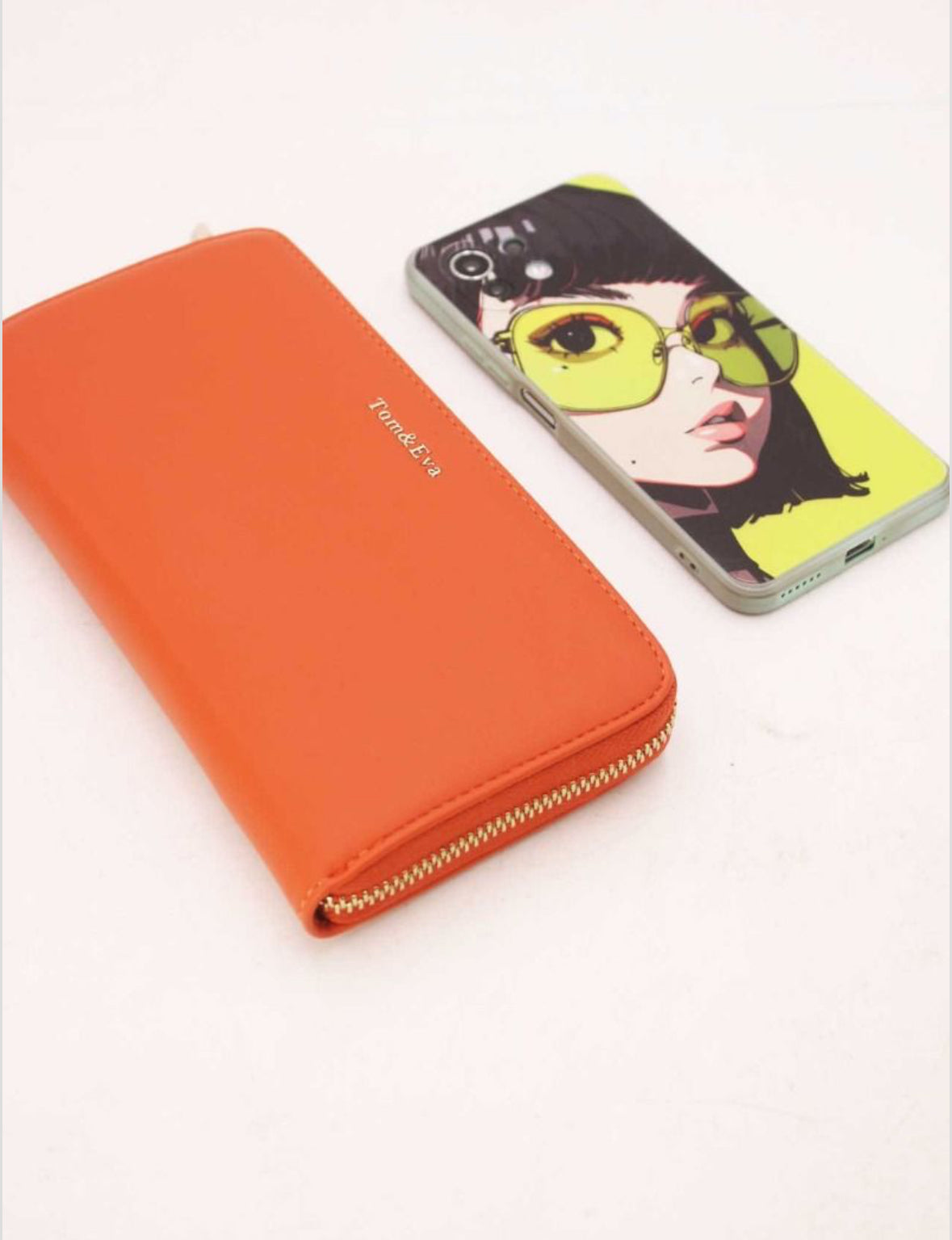 TOM & EVA Aine orange purse