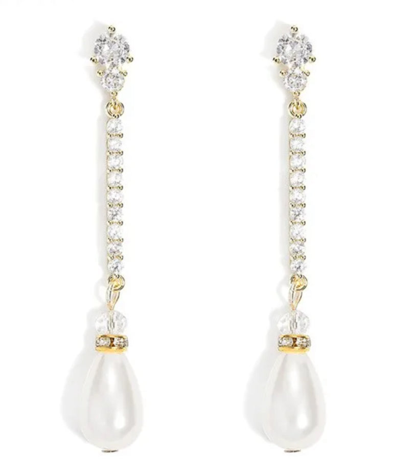 Jenny pearl drop gold 