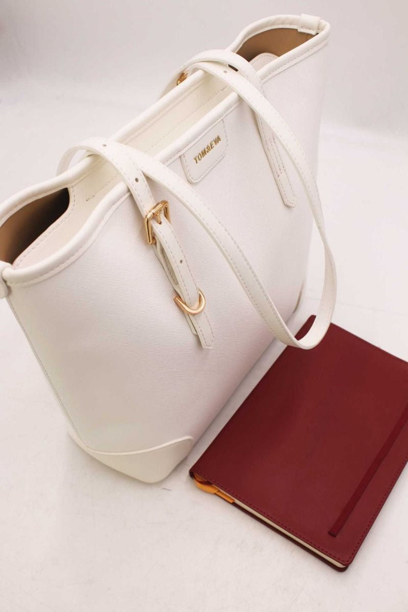 TOM & EVA Kim white shoulder bag