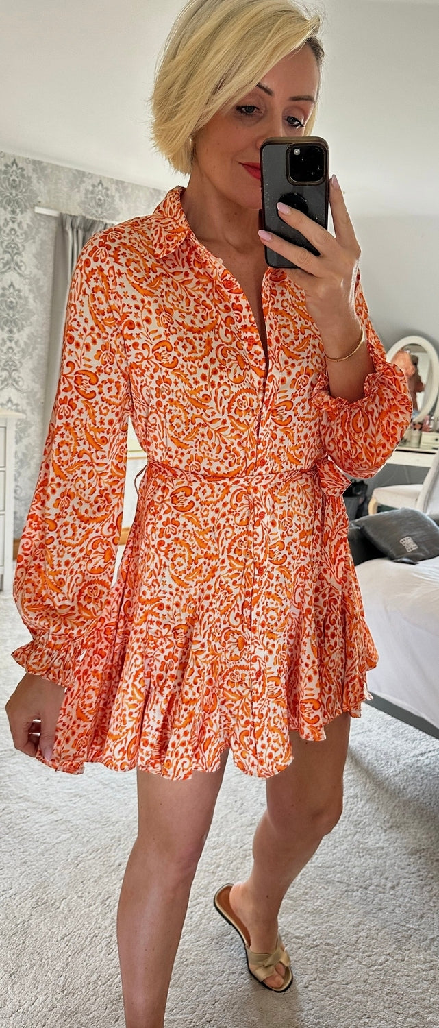 Isabelle orange dress 