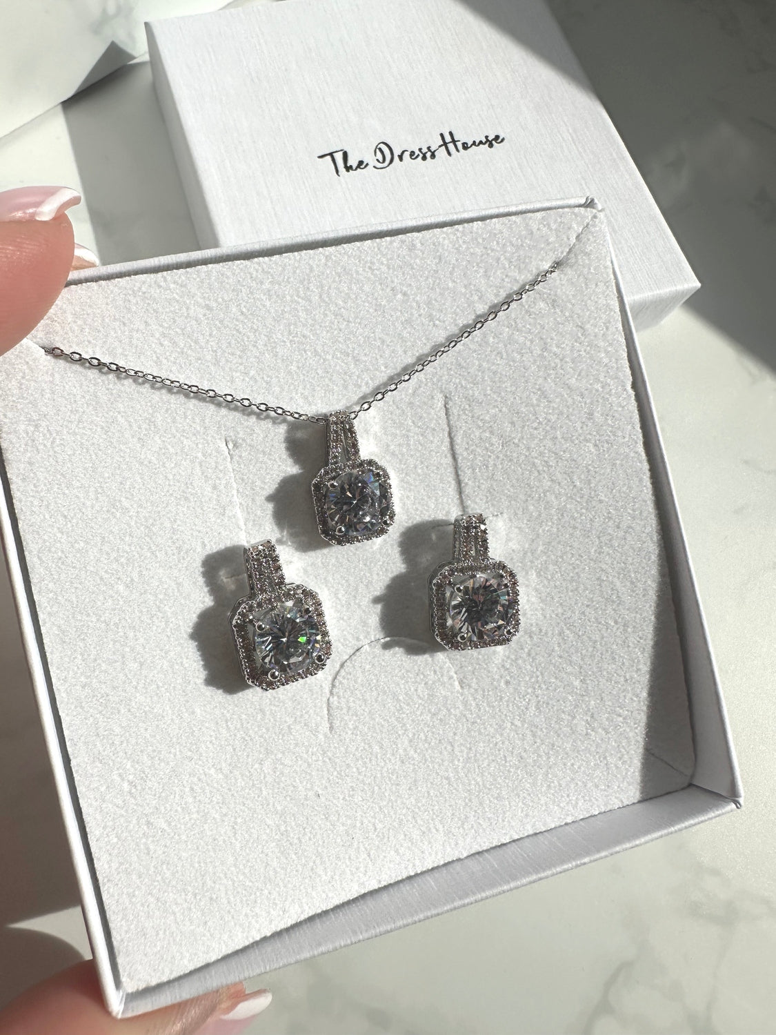 Rose silver set