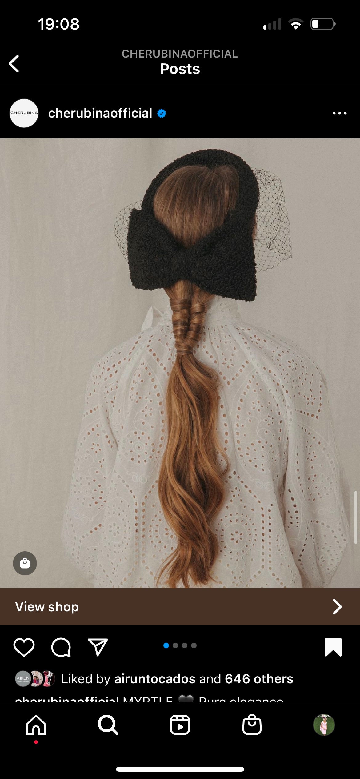 Katrina black hairband 