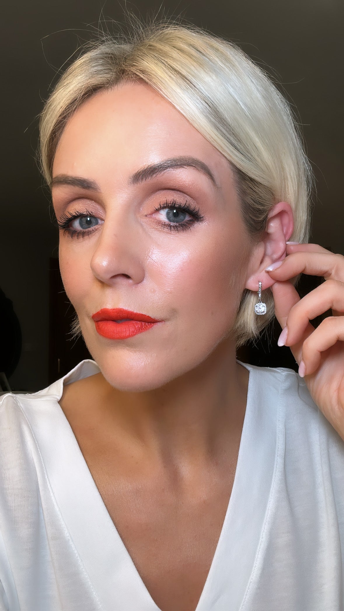 Kylie silver earrings 