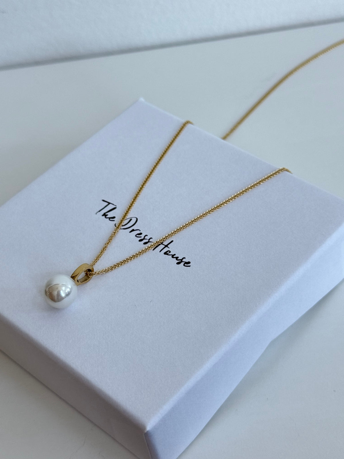 Tilly - Gold Pearl Necklace