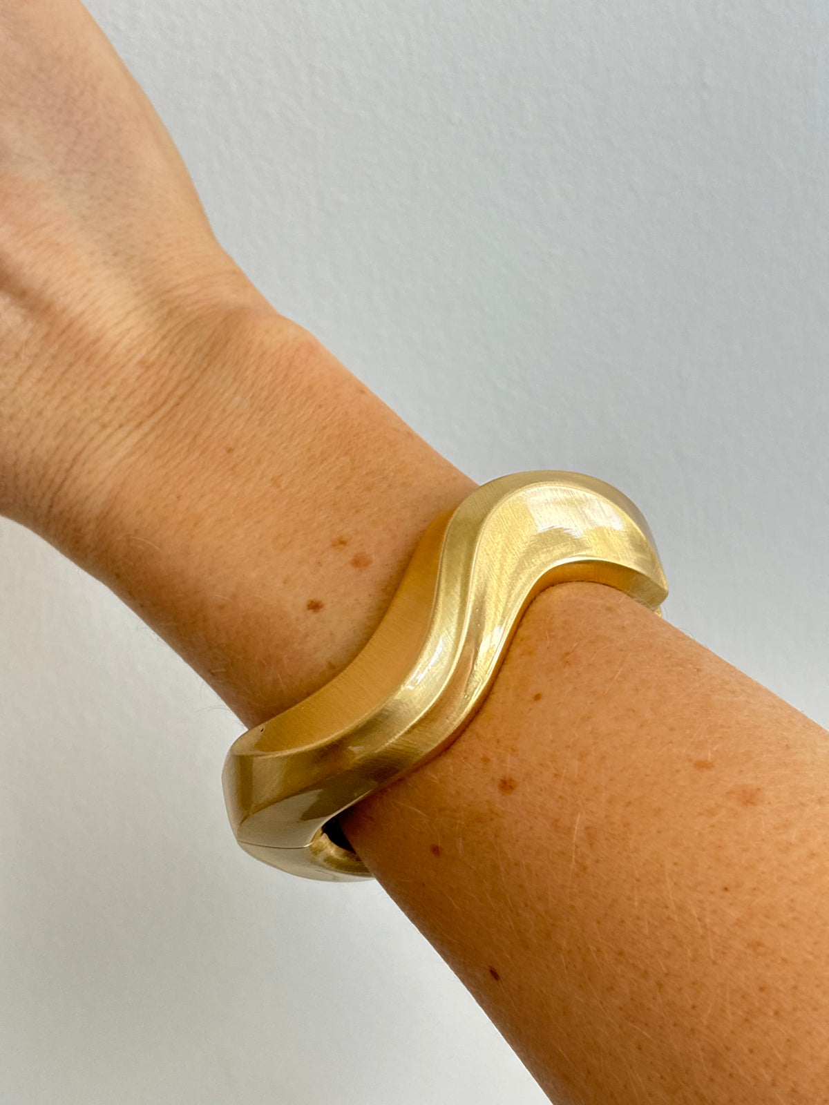 Florence - Matt Gold Cuff Bangle