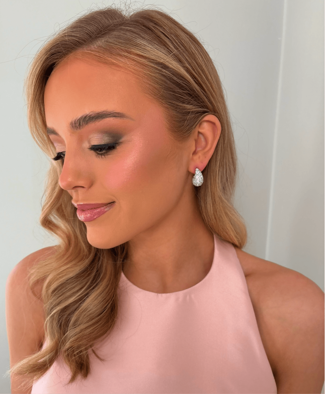 Mimi - Silver Diamanté Earring