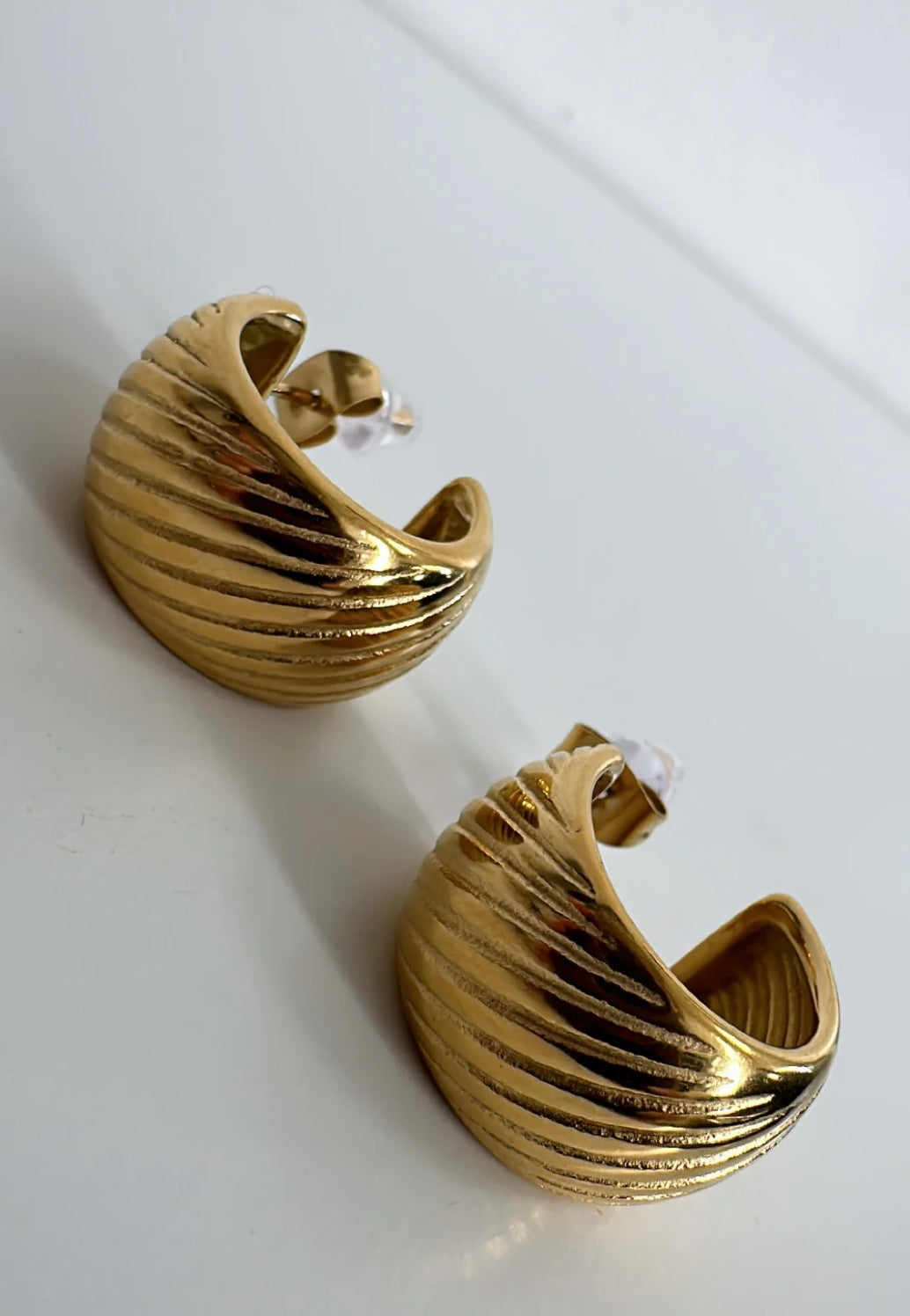 Gold Essentials Set - Bangle Earrings Necklace Ring