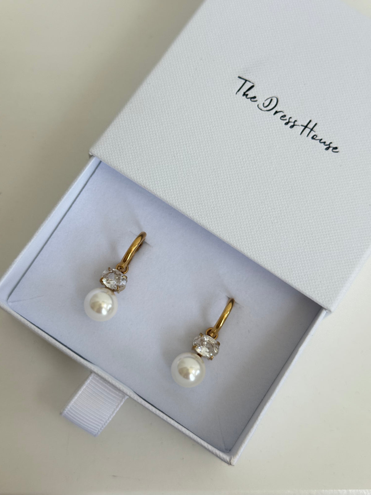 Myleene - Gold Pearl Earring
