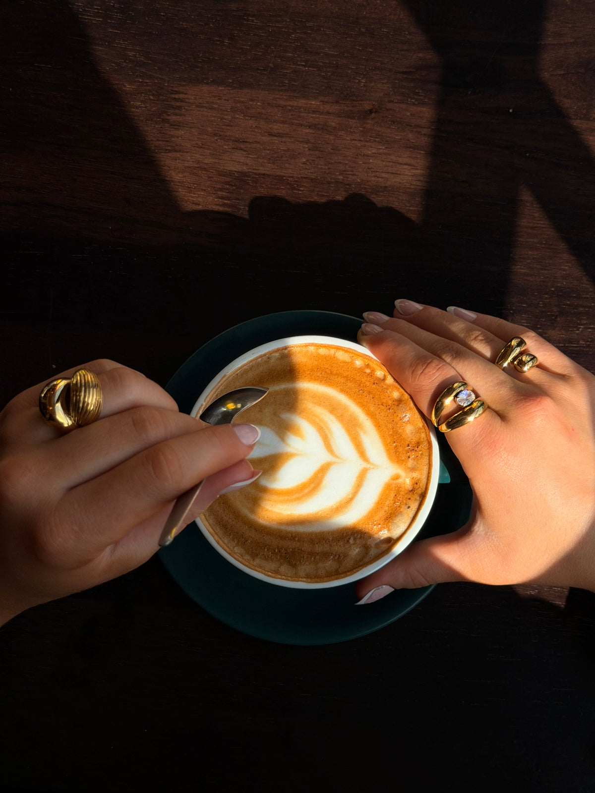Jasmine - Gold Adjustable Ring