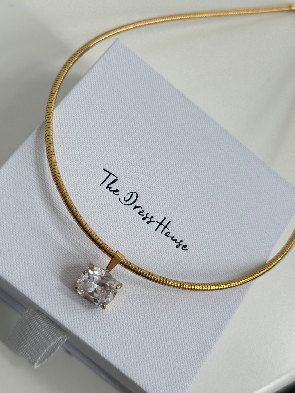 Camille - Gold Diamanté Necklace