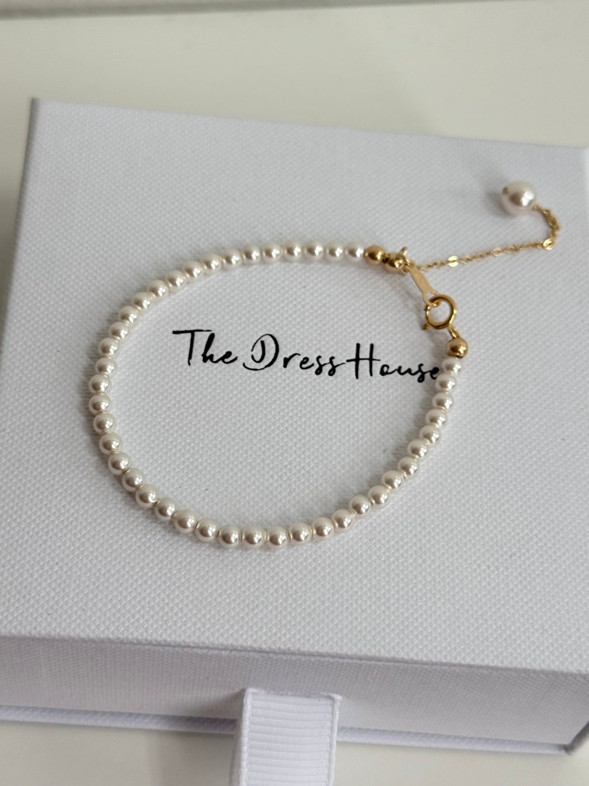 Flower Girl Pearl Gold Bracelet