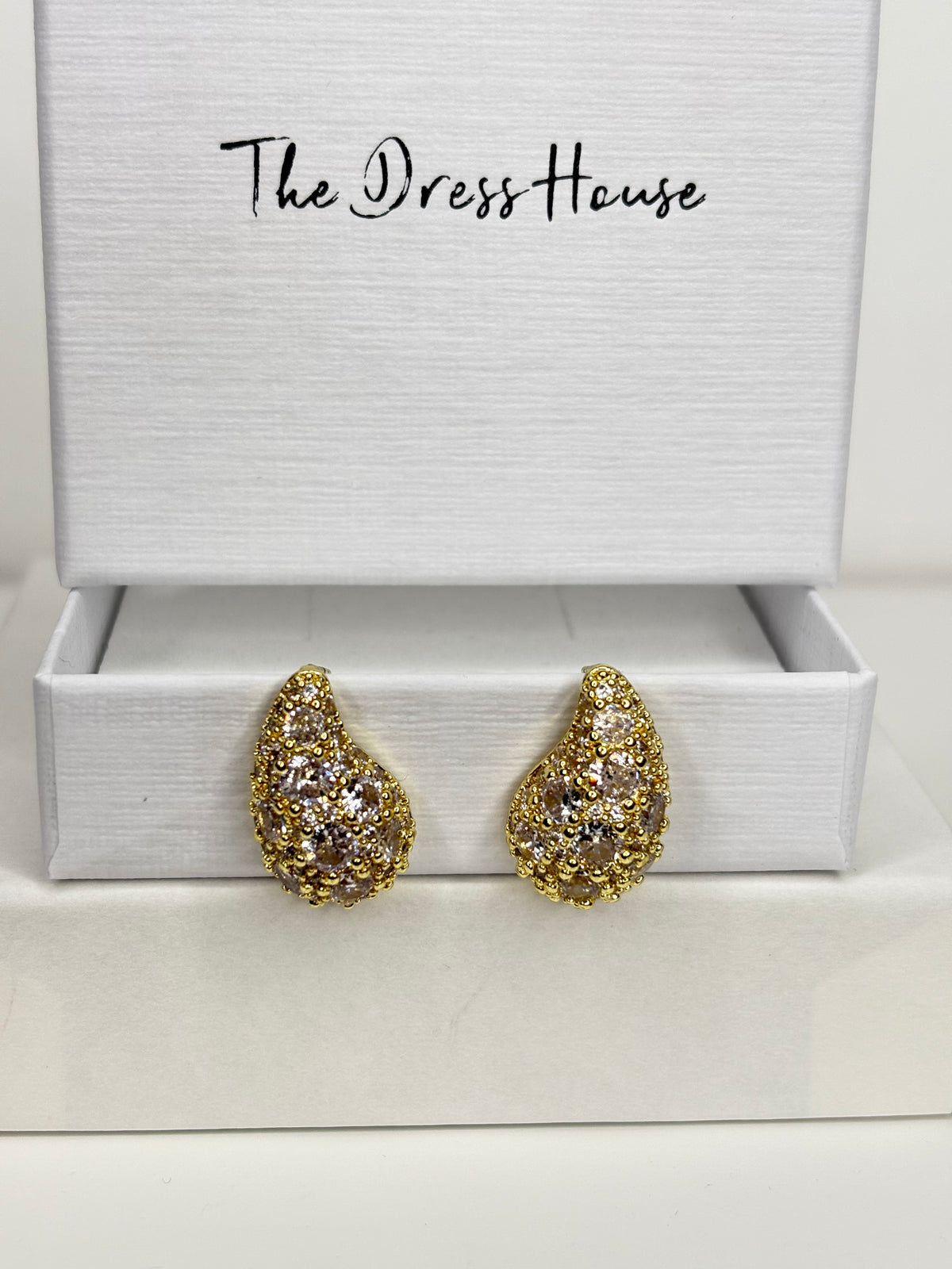 Mimi - Gold Diamanté Earring