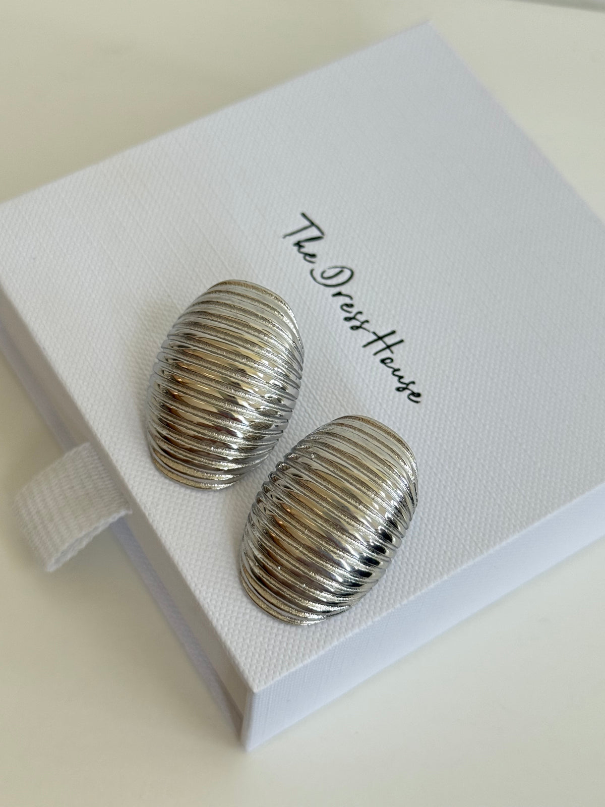 Dominique - Silver Statement Earring
