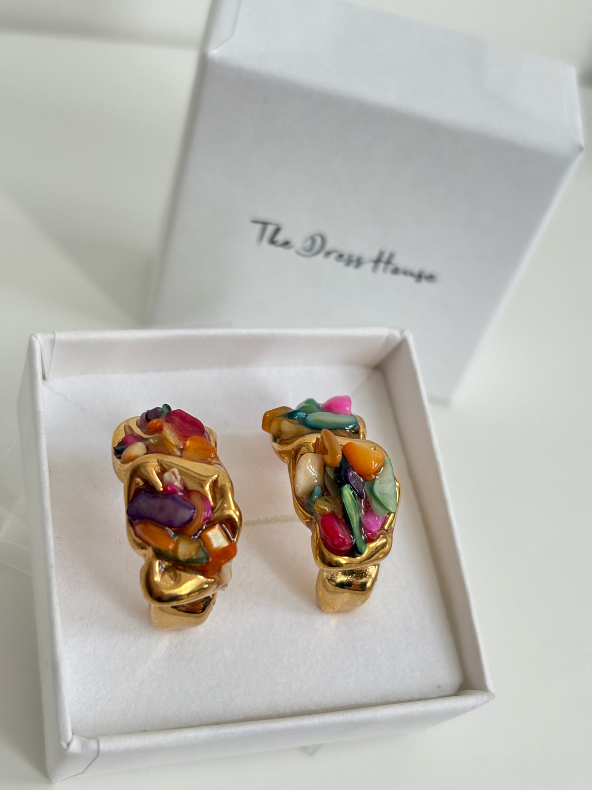 Lienna - Gold Colour Hoop Earring