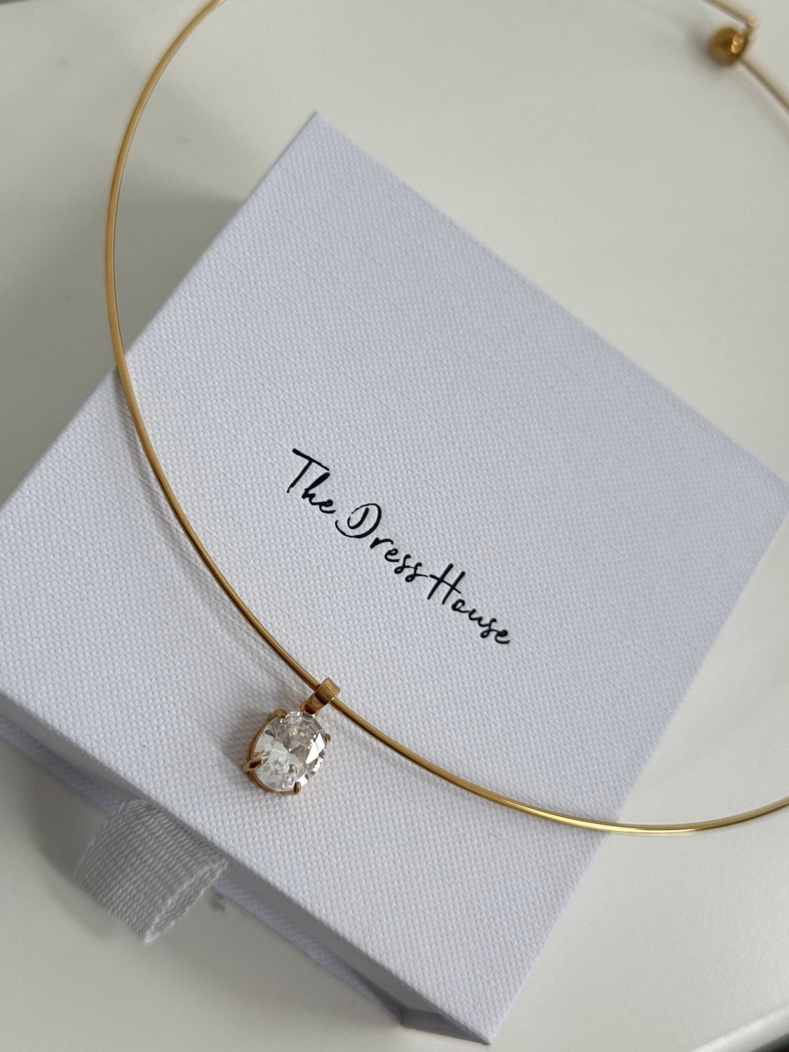 Estelle - Gold Diamanté Necklace