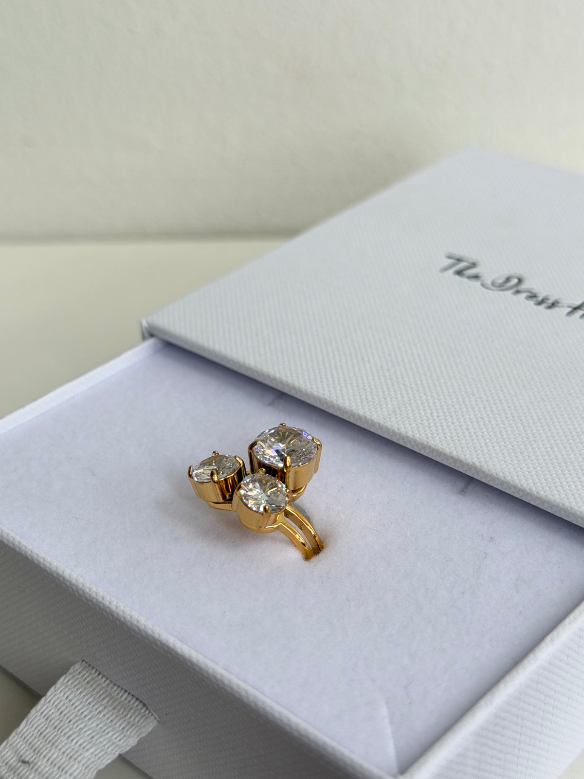 Juliette - Gold Diamanté Ring