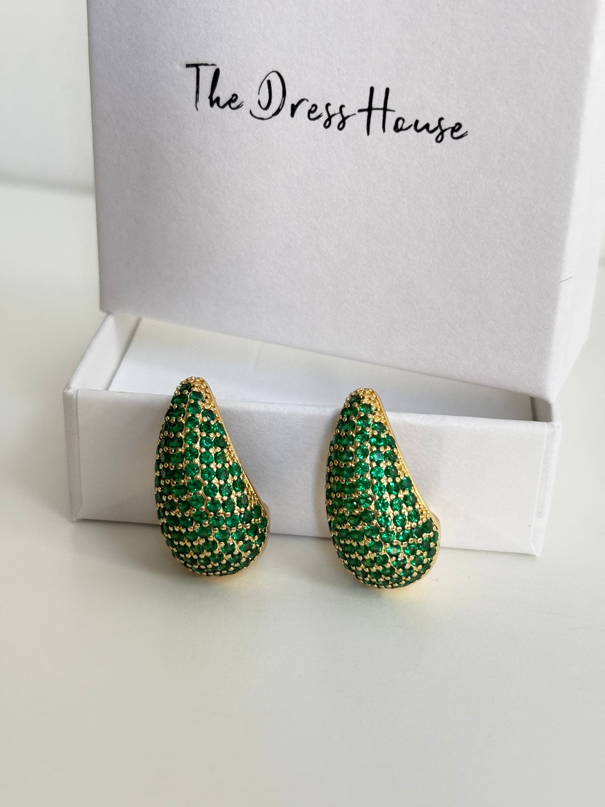 Maria - Green Gold Earring