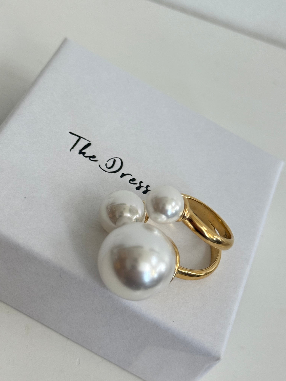 Stacy - Gold Pearl Ring