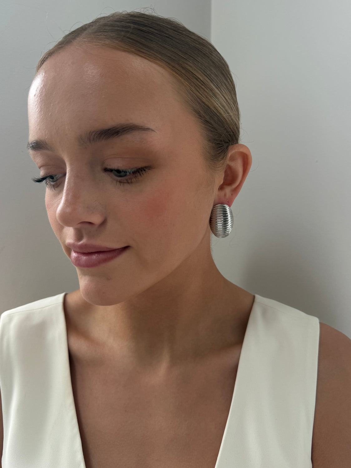 Dominique - Silver Statement Earring