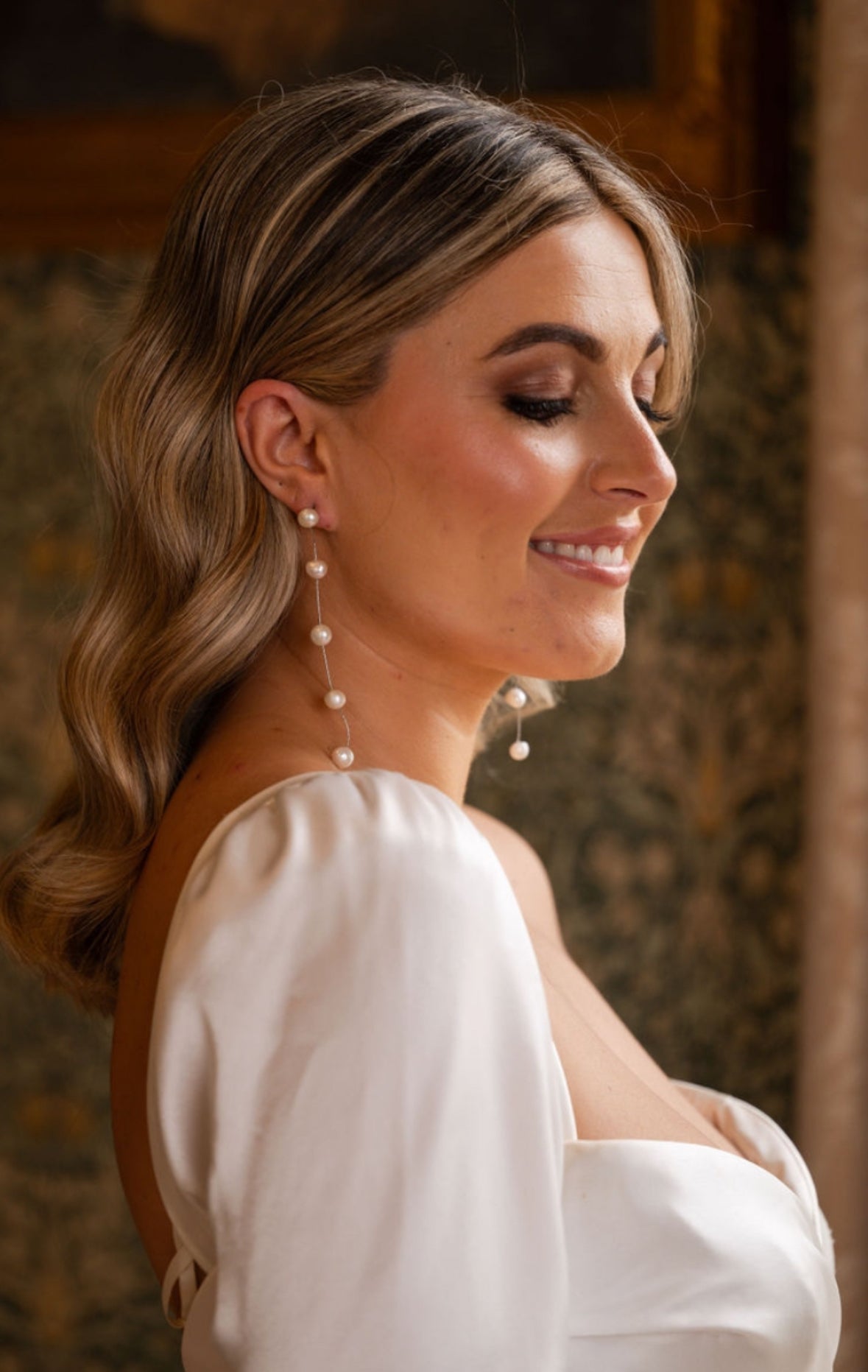 Jannah - Gold Pearl Drop Earring