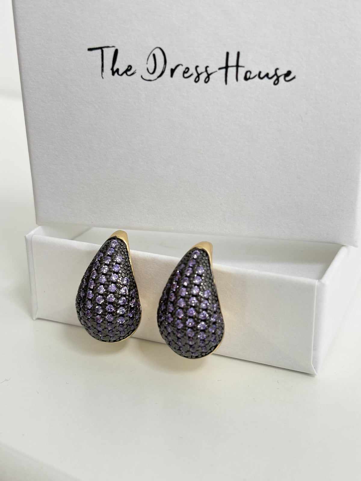 Alsa - Purple Gold Earring