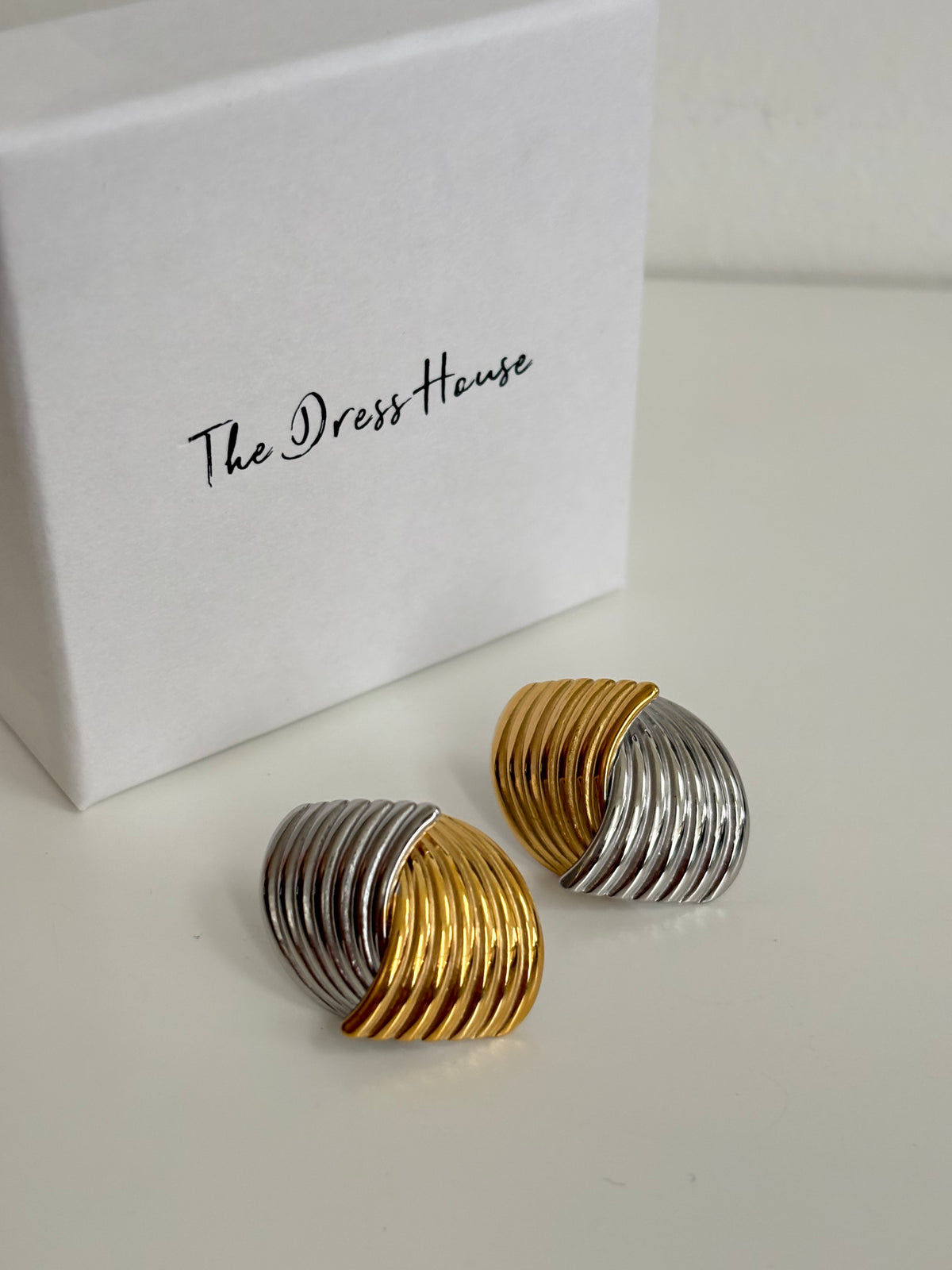 Alina - Gold Silver Earring