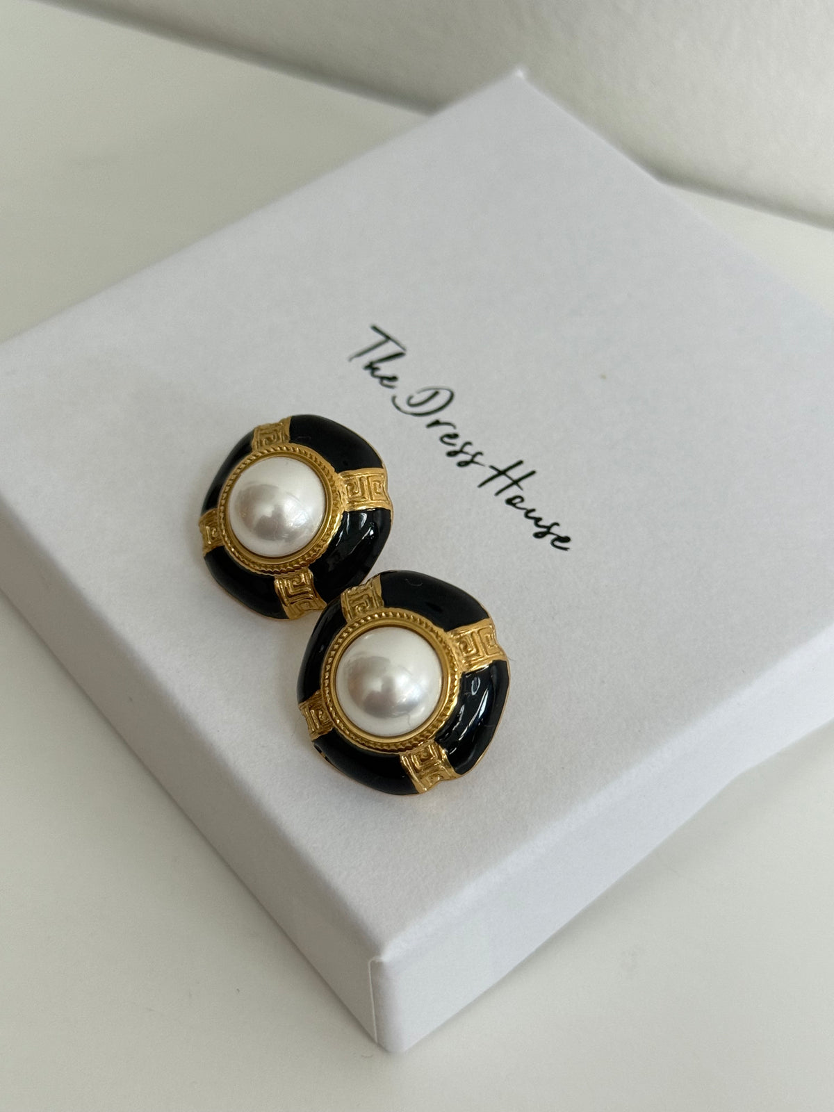 Cassie - Black Gold Pearl Earring