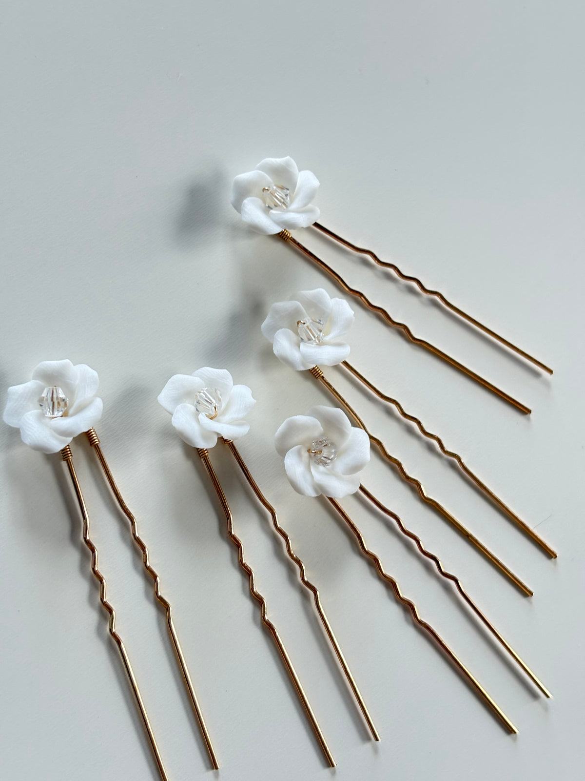 Eden - Ceramic Ivory Hair Pins