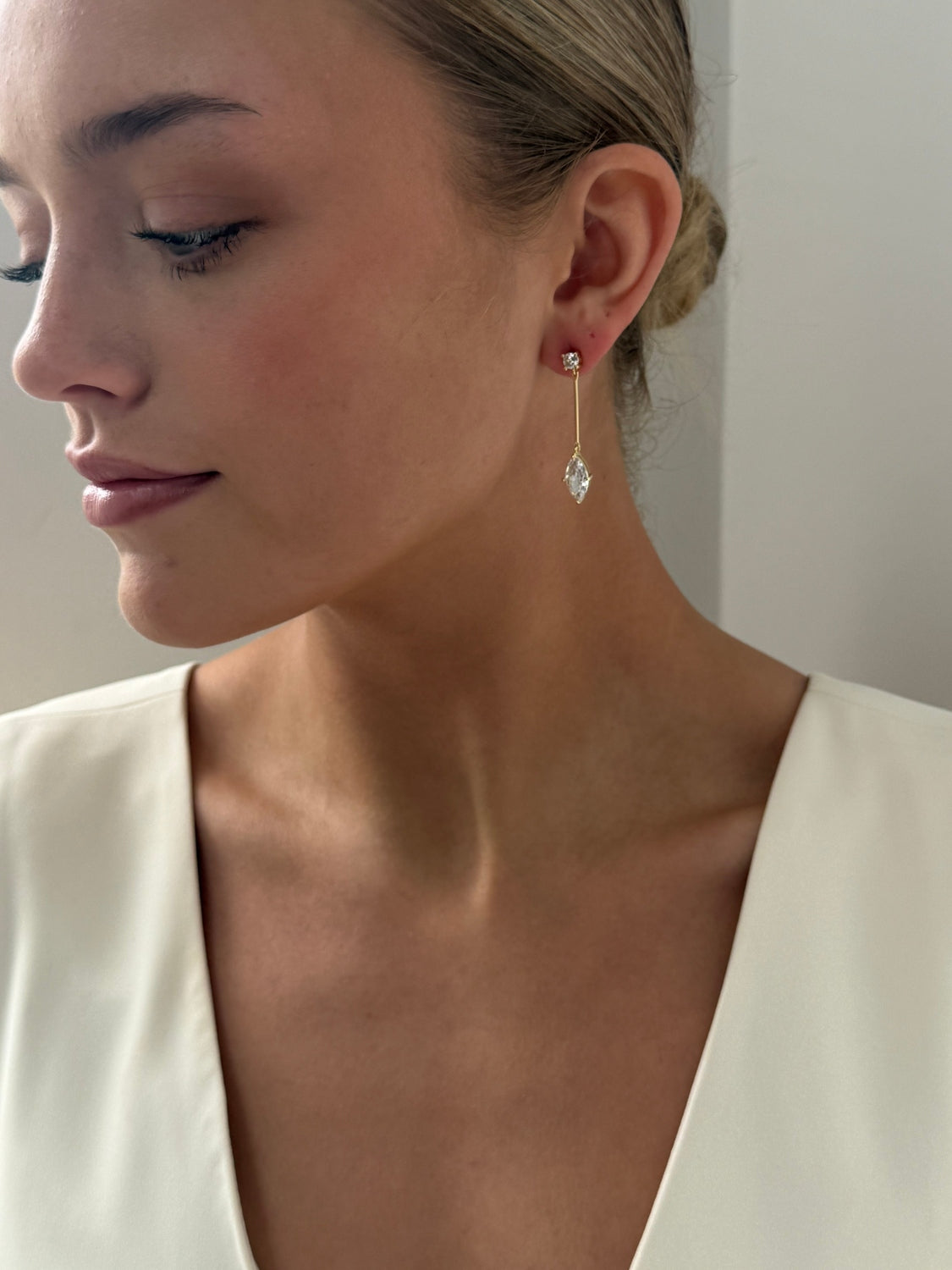 Alara - Gold Diamond Earring