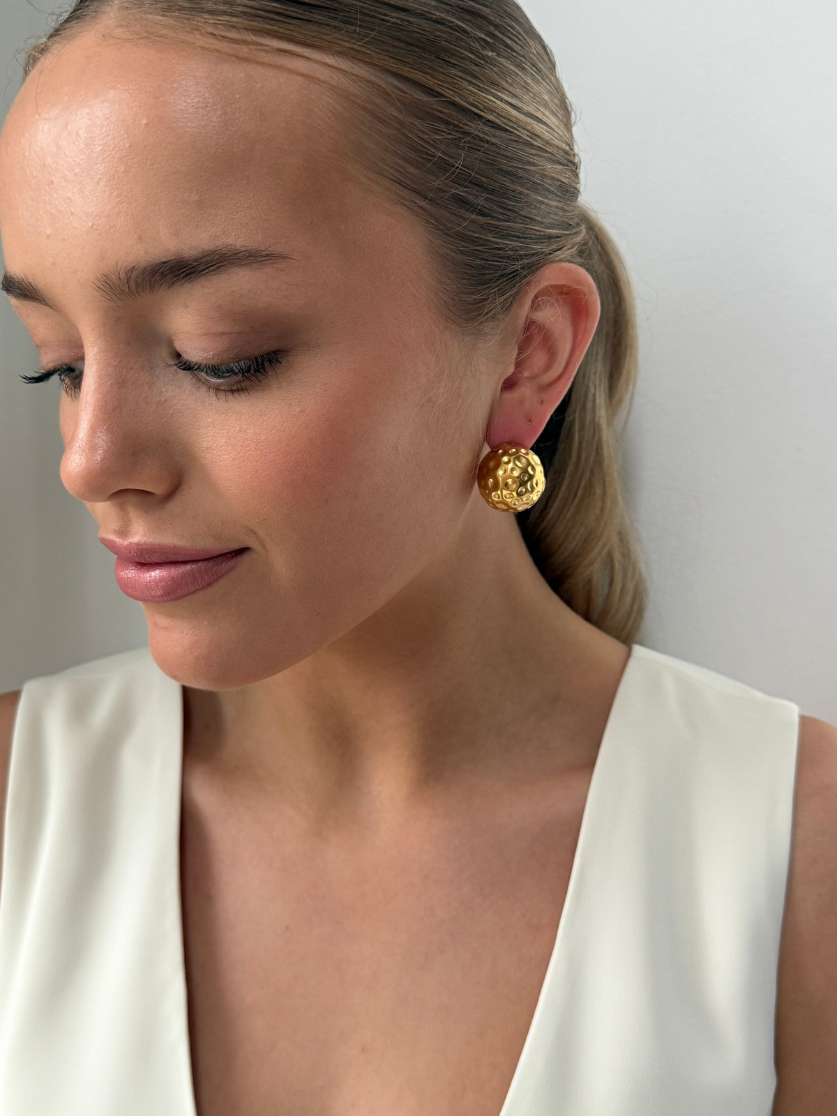 Bethan - Gold Earring