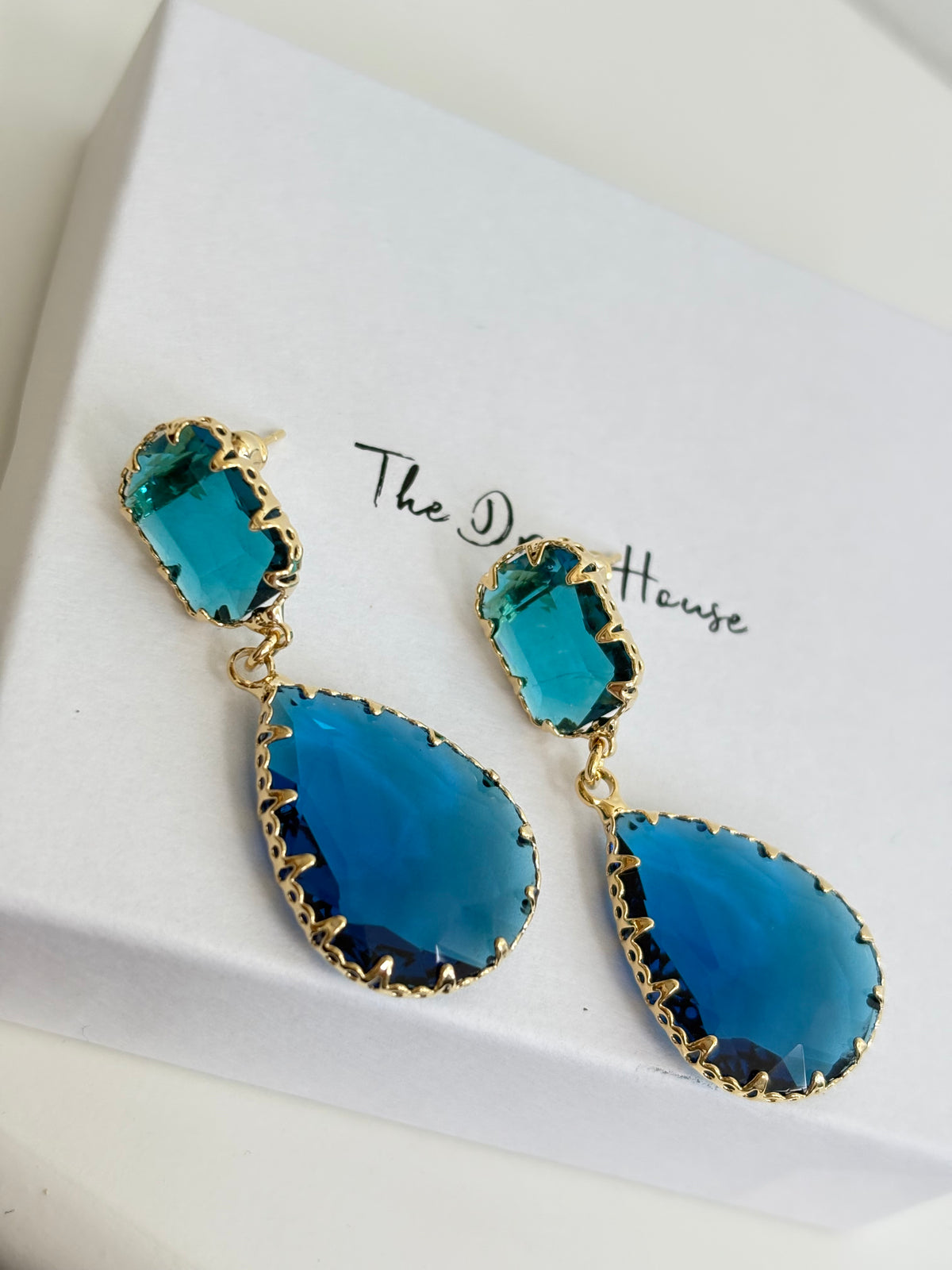Poppy - Blue Gold Earring