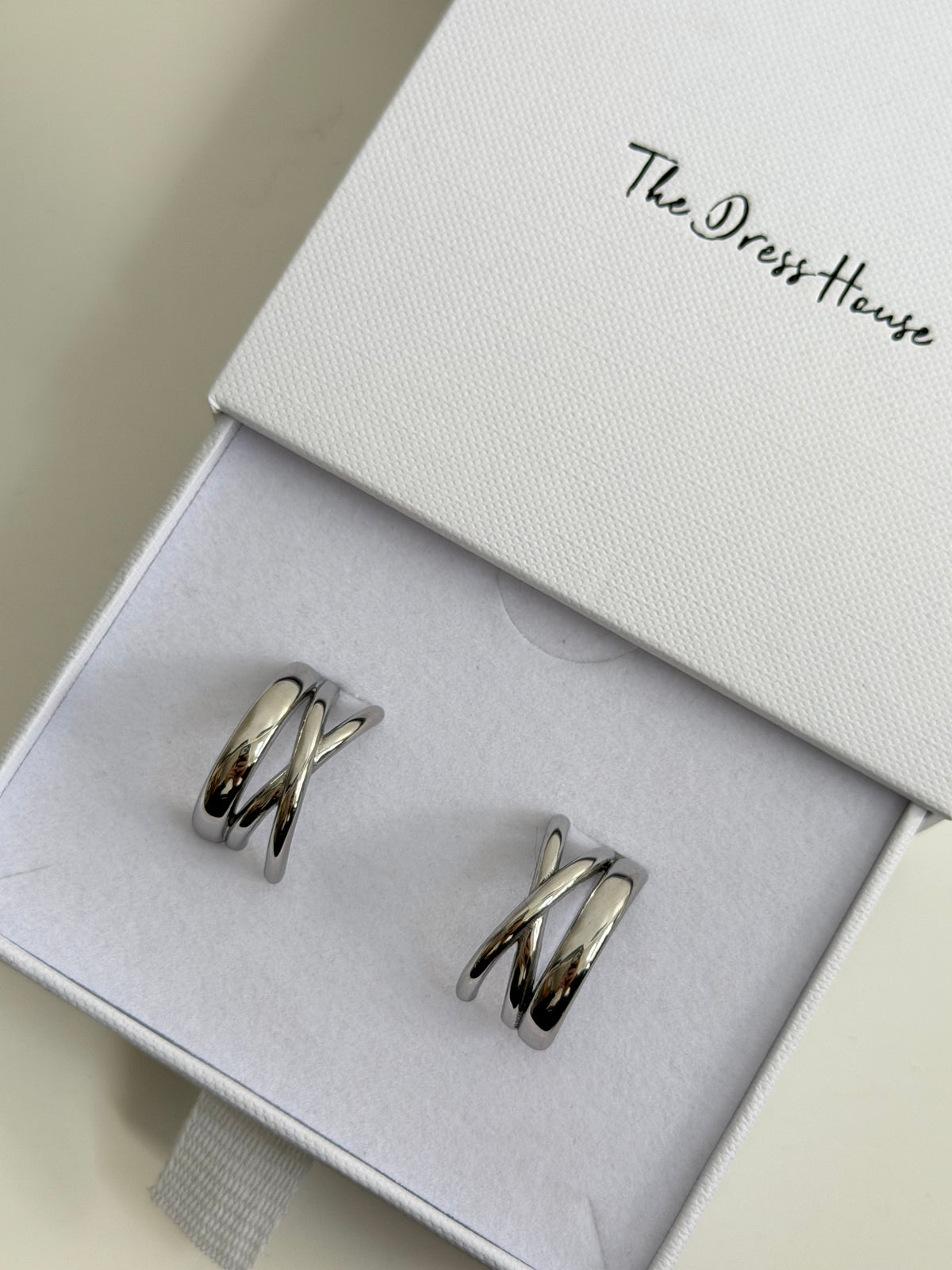 Nyla - Silver Hoop Earring