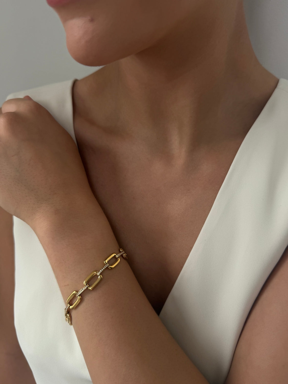 Nola - Gold Link Bracelet