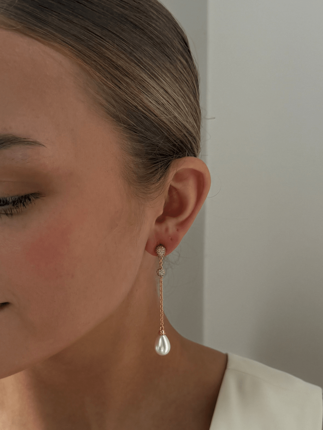 Margaux - Gold Pearl Earring