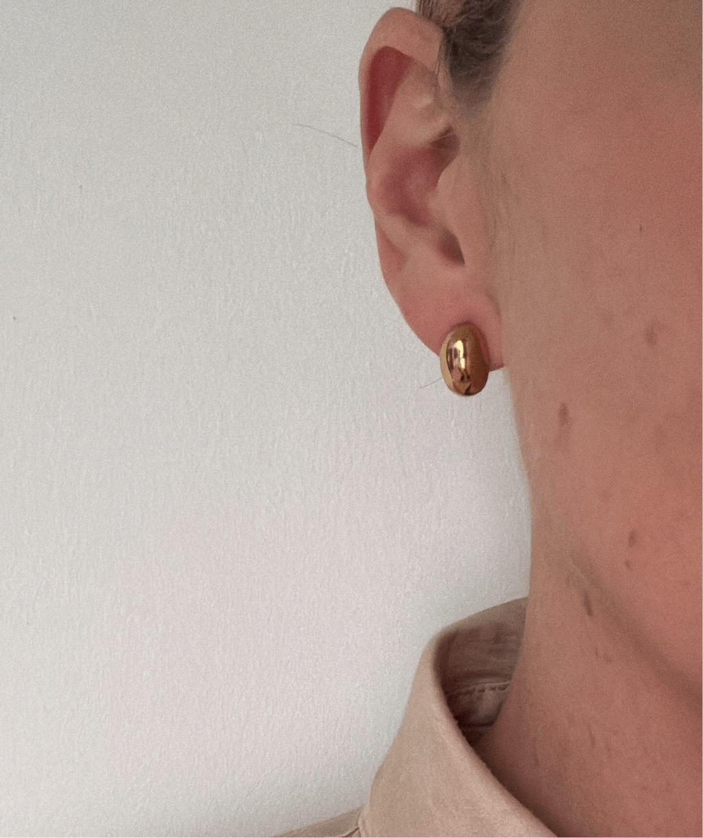 Ada - Gold Dome Earring